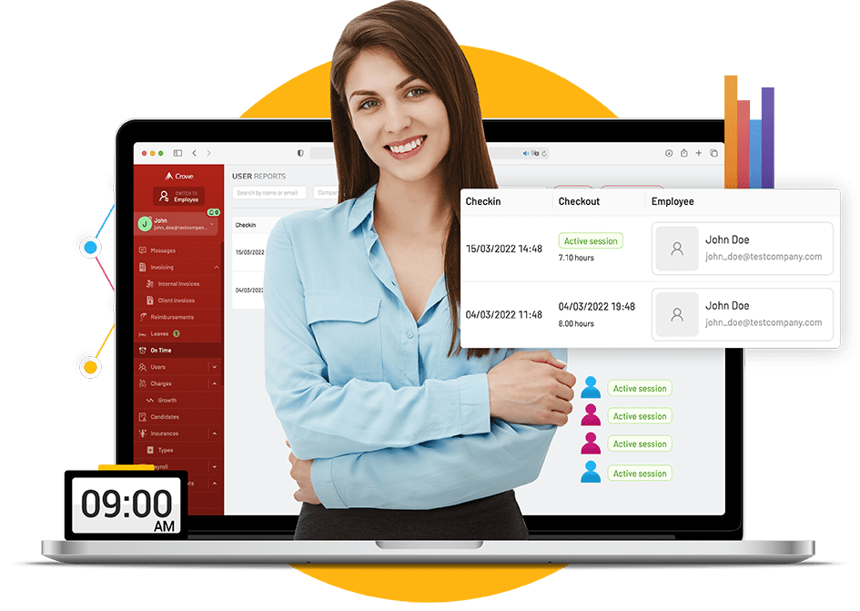 Automation of employees’ time attendance with connect hr