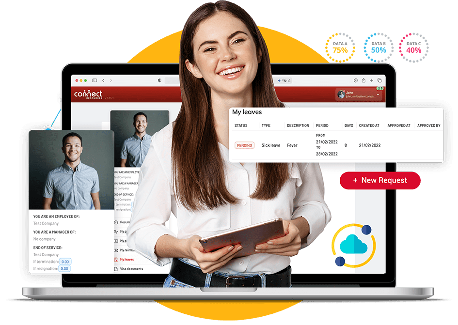 Enjoy our cloud-based system Connect HR