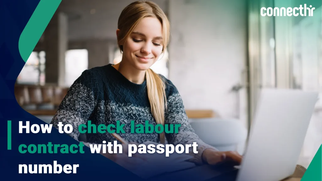 How to check labour contract with passport number