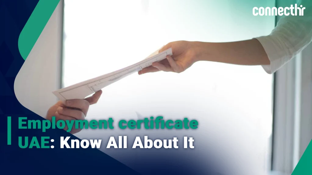 employment certificate UAE