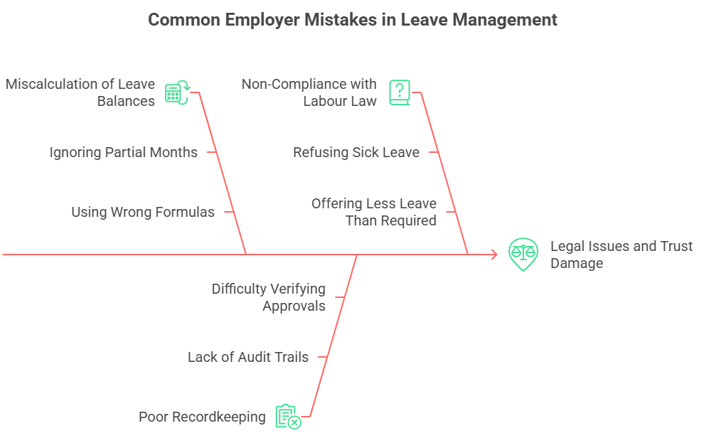 Common Employer Mistakes in Leave Management
