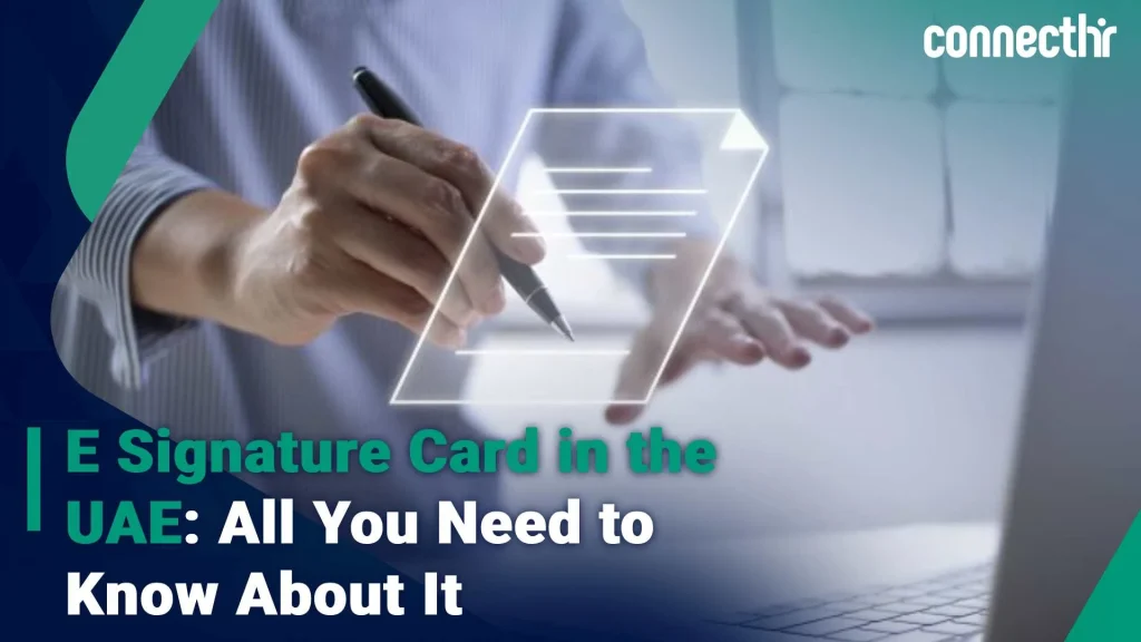 e signature card UAE